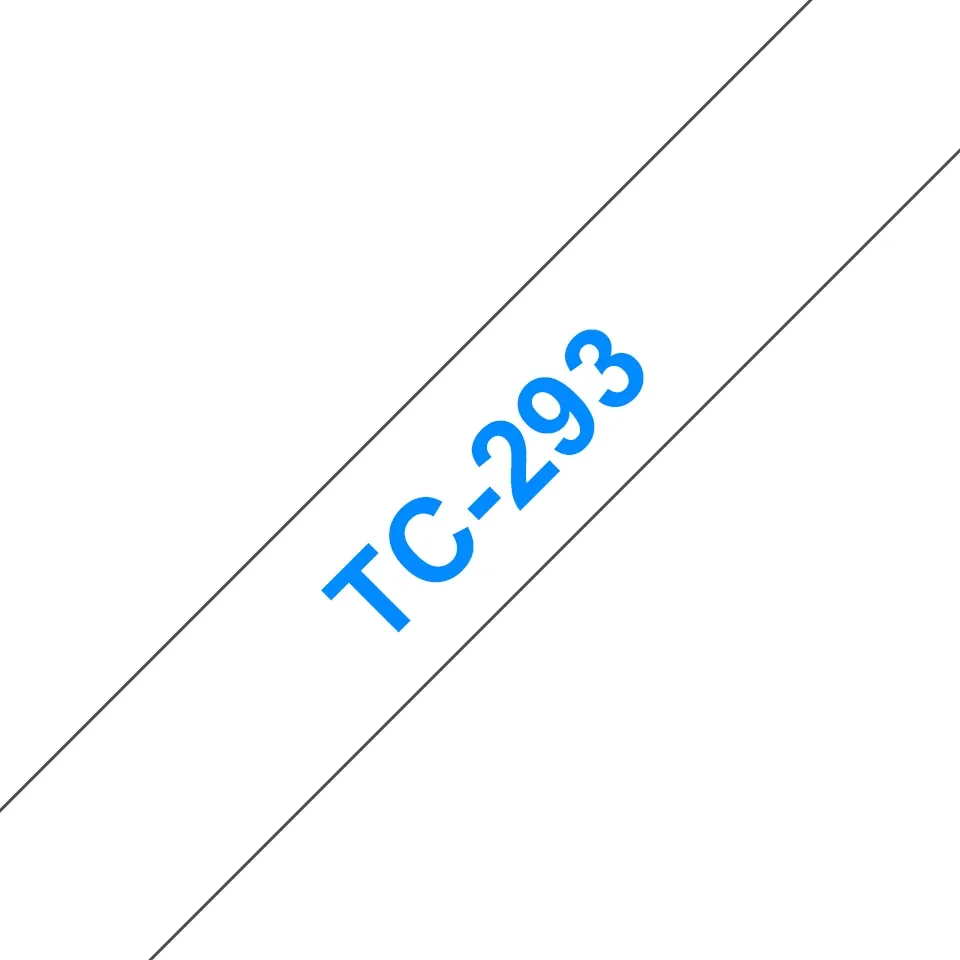 TC 9mm Blue on white tape