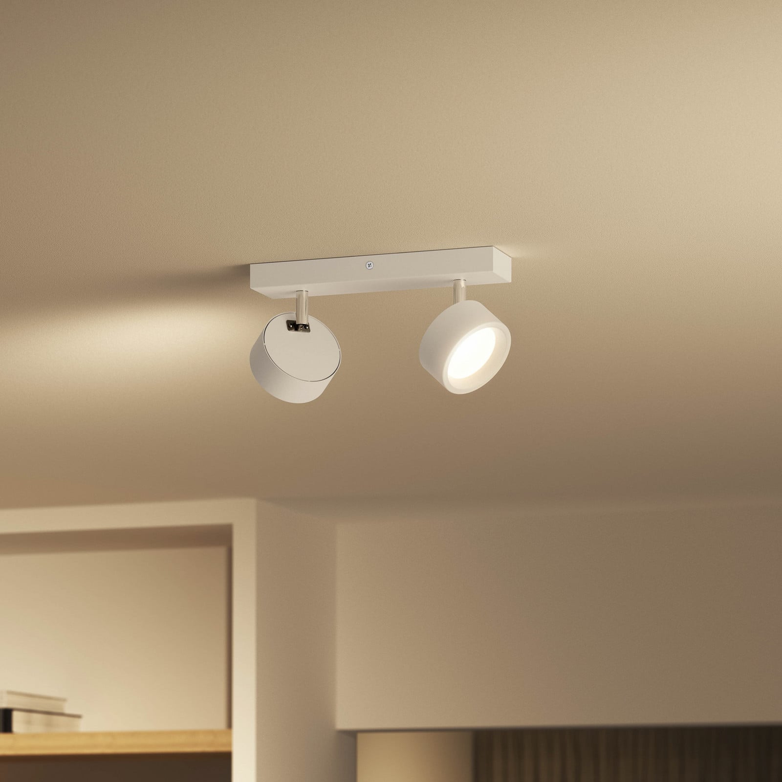 Bracia LED-kattospotti 2-lamppuinen, valkoinen - Philips - Olohuone - Moderni - Metalli - Monilamppuinen