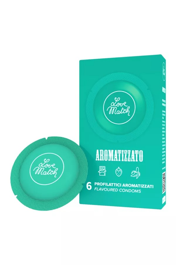 Love Match Aromatizzato makukondomit, 6 kpl