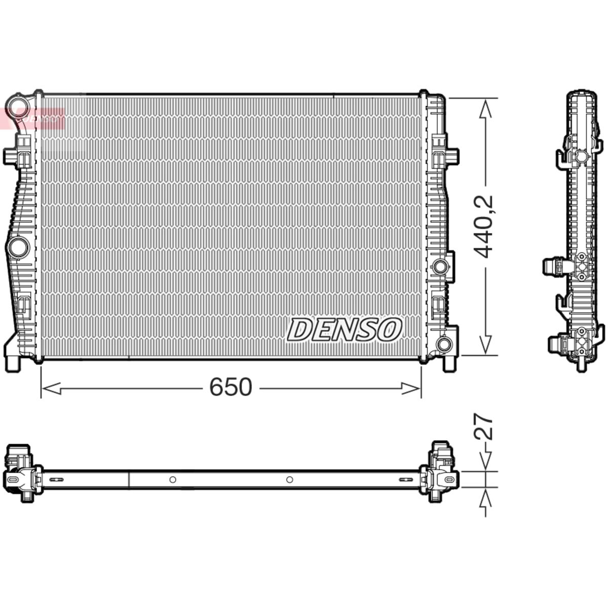 Jäähdytin, moottorin jäähdytys DENSO DRM32061