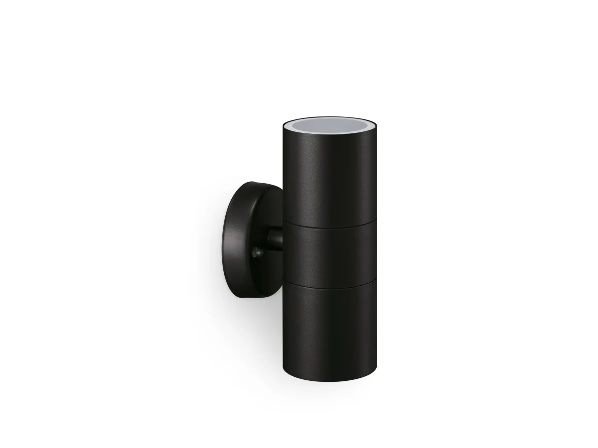 Philips Kylis -ulkoseinävalaisin, musta, IP44, 2x GU10