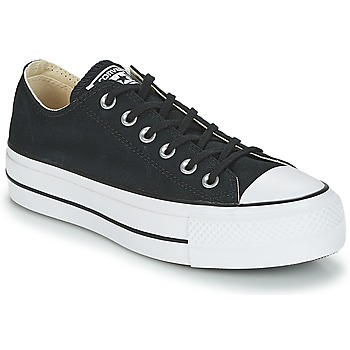 CONVERSE Matalavartiset tennarit 'Chuck Taylor All Star Lift' musta / valkoinen