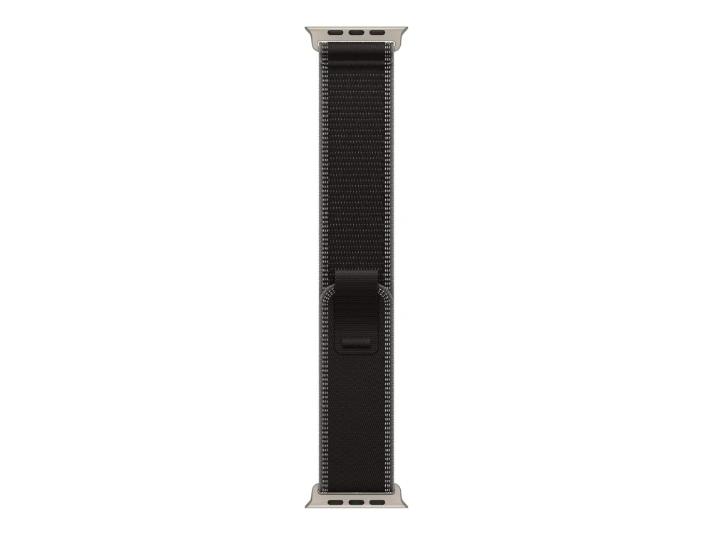Apple 49mm Black/Charcoal Trail Loop - S/M - Natural Titanium Finish