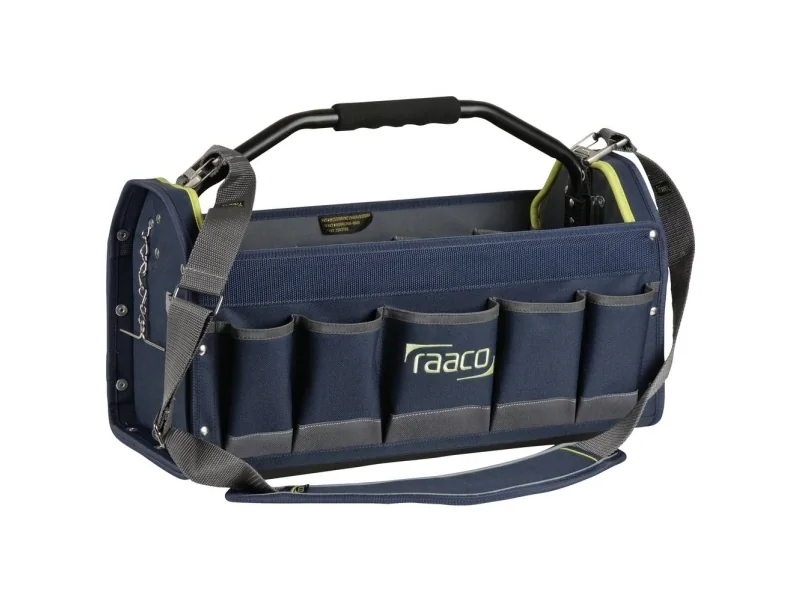 RAACO 20tm ToolBag PRO kovalla pohjalla ja monilla taskuillaKxSxK: 285 x 508 x 233 mm