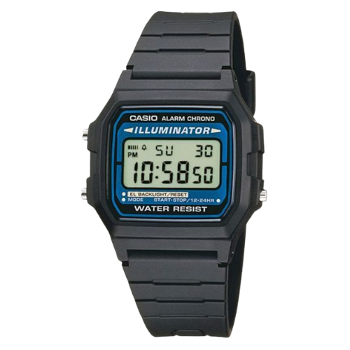 Casio Classic Illuminator F-105W-1AWYEF Digitaalikello - Musta