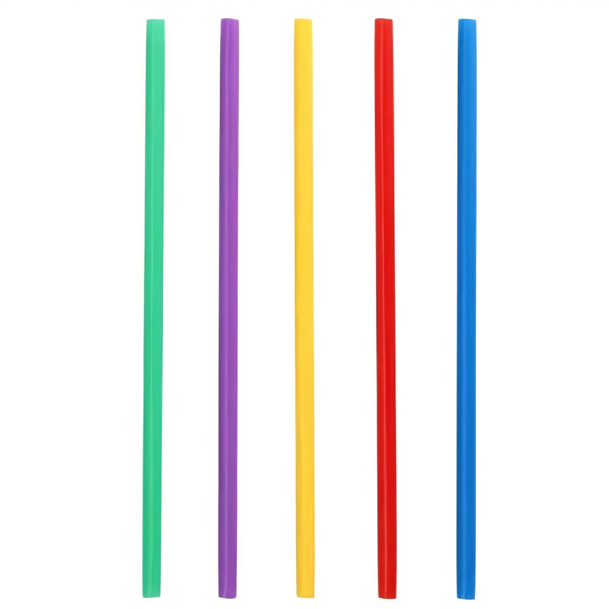 Uudelleenkäytettävät - Milkshake-pillit, värikkäät, 100kpl