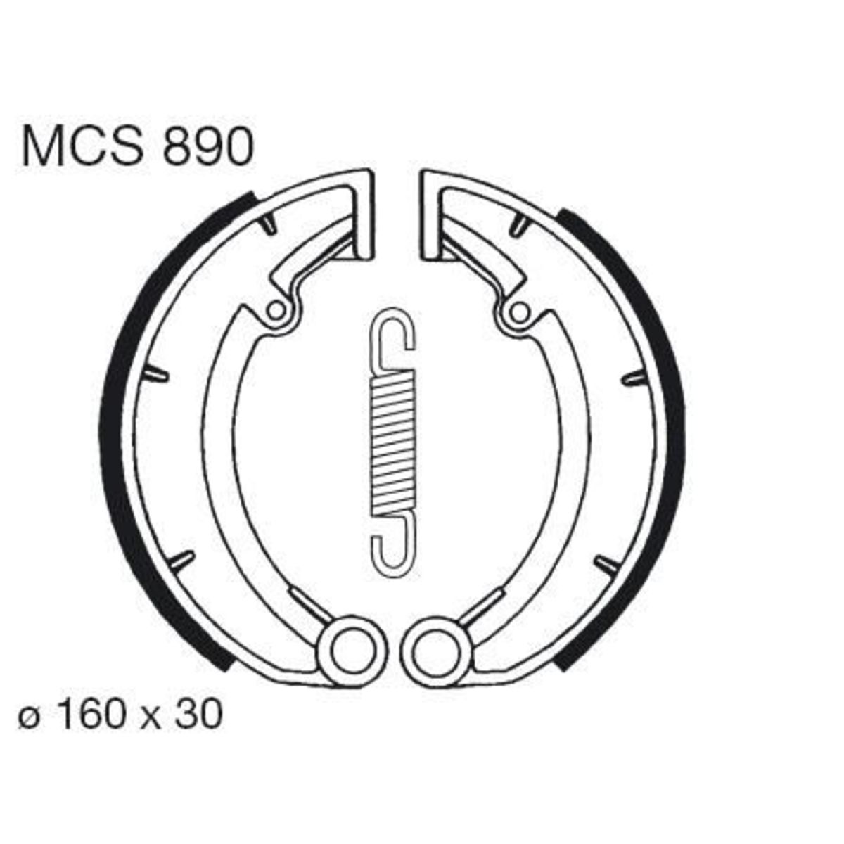 Jarrukenkäsarja TRW MCS890