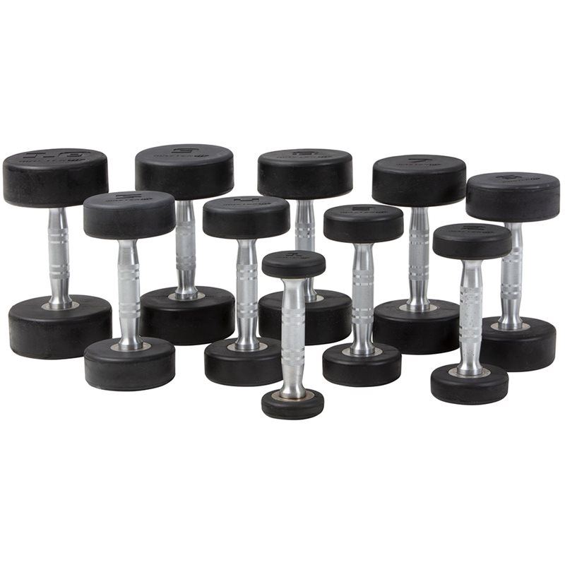 Master Fitness Hantel Premium, Hantlar gummi - 20 kg