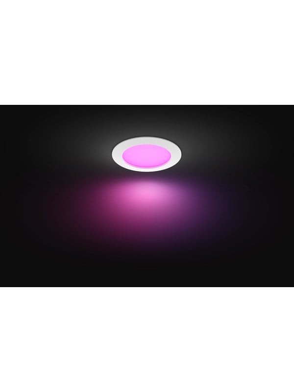 Philips Hue White and Color ambiance Slim upotettava valaisin 170 mm, Bluetooth/Zigbee, Valkoinen, LED, Polykarbonaatti (PC), Multi, 1000 K