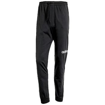 ADIDAS SPORTSWEAR Urheiluhousut 'ESSENTIALS LINEAR SINGLE JERSEY' musta / valkoinen