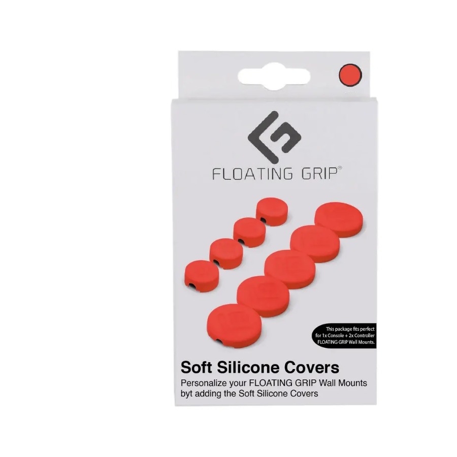 Floating Grip Wall Mount Covers (Red) - Sony PlayStation 5