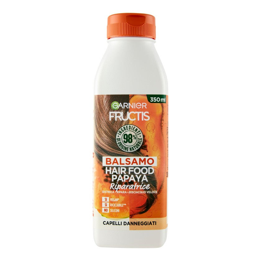 Garnier Fructis Papaya Hair Food Regeneroiva hoitoaine vaurioituneille hiuksille 350 ml