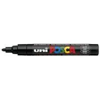 Posca Marker, musta, nro PC-5M, paksuus 2,5 mm, 1 kpl