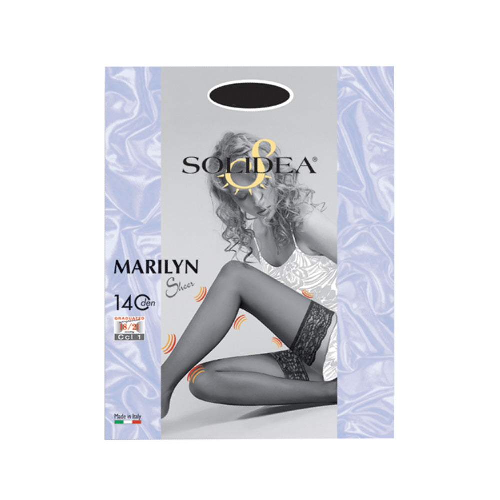 Solidea Marilyn 140Den Sheer Hold Up -sukat 18 21mmHg 4XL pronssi