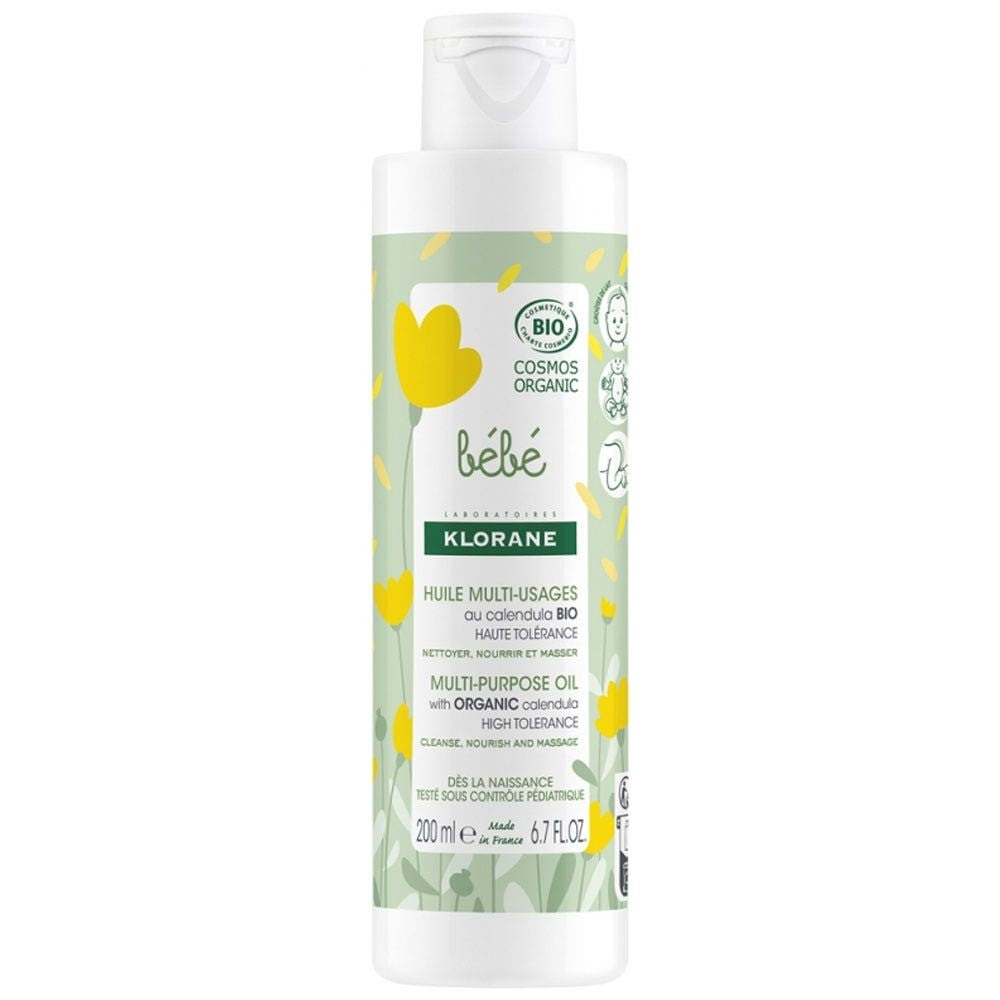 Klorane Luomu monikäyttöinen vauvaöljy 200 ml