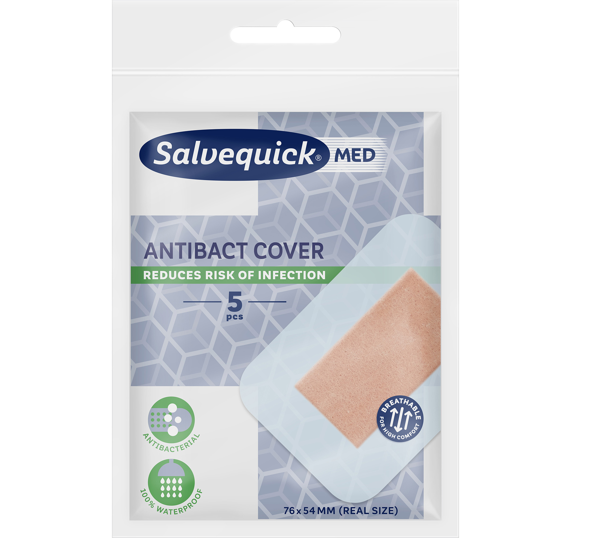 Salvequick Antibac cover laastari 5 kpl