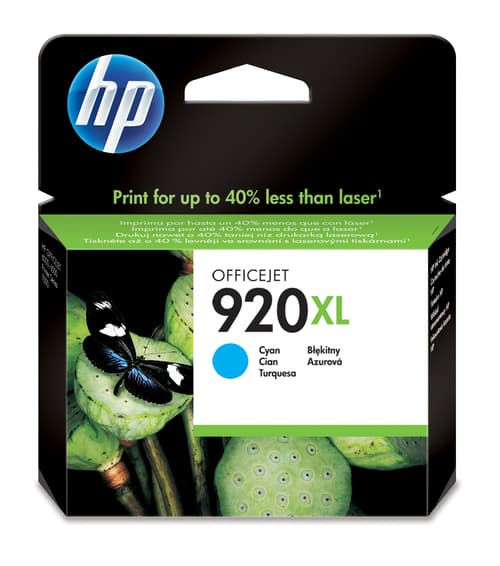 HP HP 920XL Mustepatruuna Cyan CD972AE Vastaa: N/A