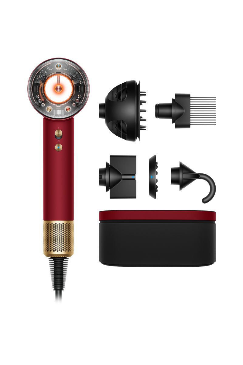 Dyson Supersonic NuralTM hiustenkuivaaja - Curly+Coily (Red Velvet/Gold)