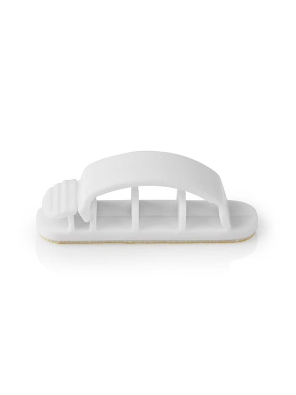 Nedis Johdotusjärjestelmä | Kaapeli Clip | Kiinni | 3 kpl | Paikkojen määrä: 3 Paikkaa | Suurin kaapelin paksuus: 7.5 mm | Polypropylene | Valkoinen