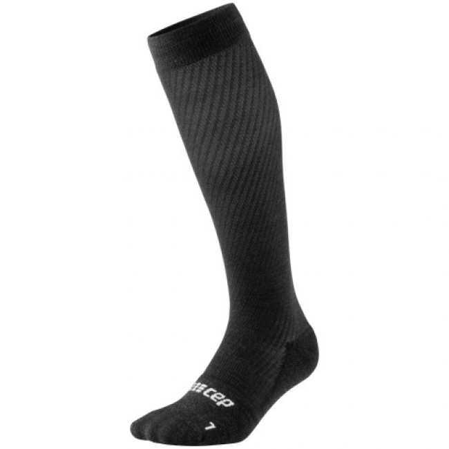 CEP Flight Socks Tall, juoksusukat, nainen, musta