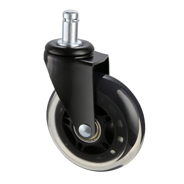 VEVOR Office Chair Wheels, Set of 5, 7.6cm Caster Wheels Replacement for Hardwood Floors and Carpet, Heavy Duty Computer Gaming Desk Casters with 59.0kg Load Capacity, Universal Fit for Most Chairs