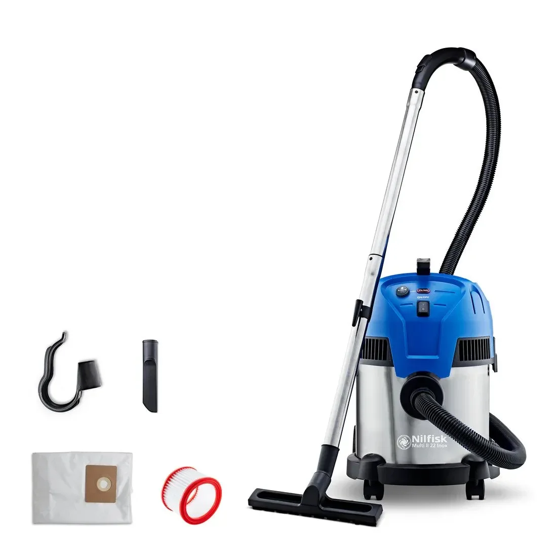 Nilfisk Pölynimuri Vacuum cleaner dry/wet Multi ii 22 inox hobby