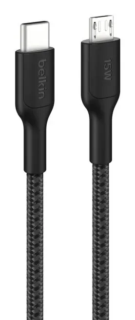 Belkin BoostCharge Pro - USB-C cable - 24 pin USB-C to Micro-USB Type B - 1 m