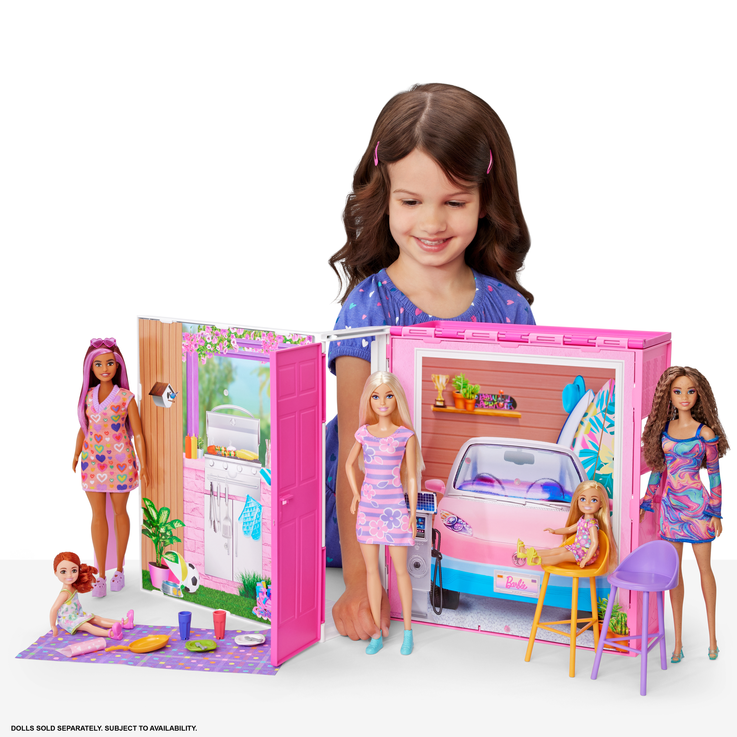 Barbie Getaway Doll House & Doll