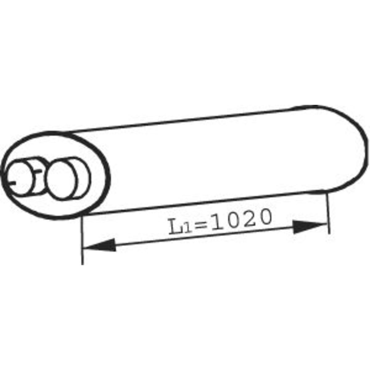 Keskiäänenvaimentaja DINEX 21395