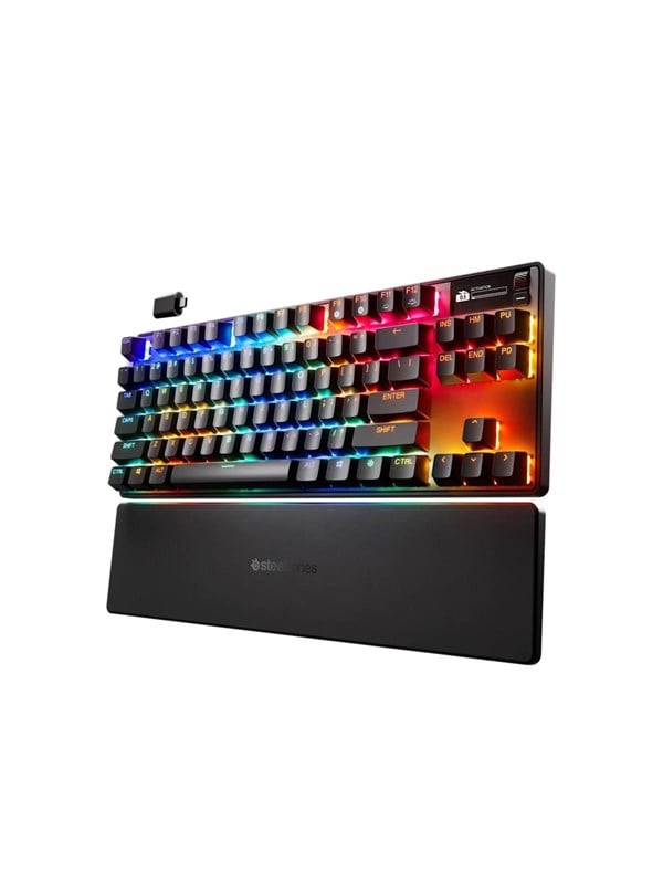 SteelSeries Apex Pro TKL Wireless Gen 3 - Pelinäppäimistö - ilman numpadia - Pohjoismainen - Musta