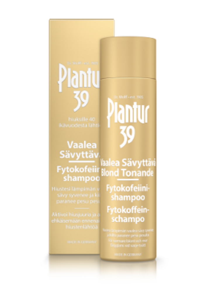 Plantur 39 vaalea fytokofeiiinishampoo 250 ml sävyttävä
