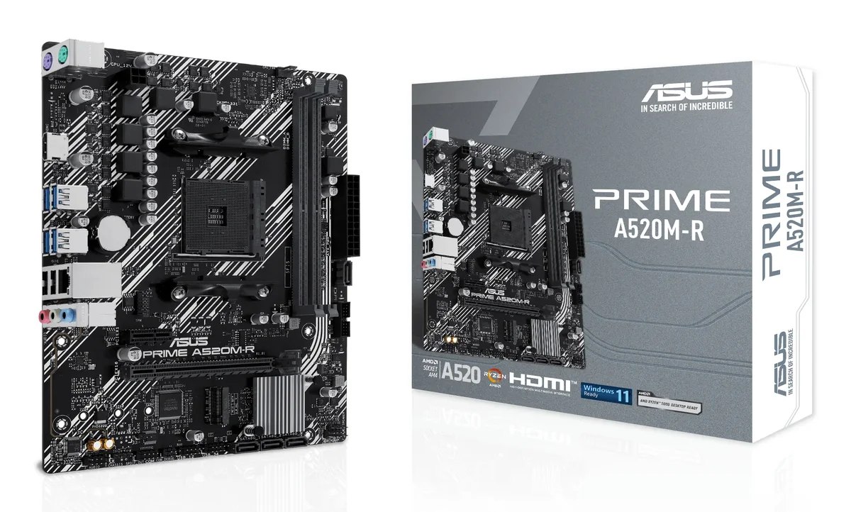 Asus PRIME A520M-R AM4 mATX -emolevy