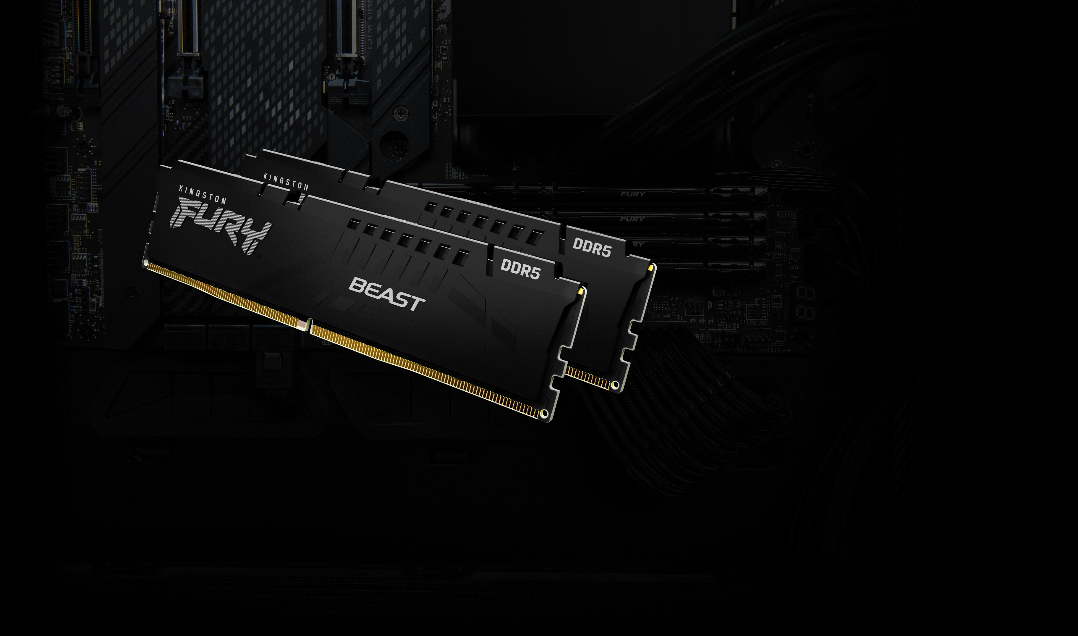 Kingston FURY Beast 64 Gt (2 x 32 Gt) DDR5 6400 MHz, CL32 -muisti (XMP)