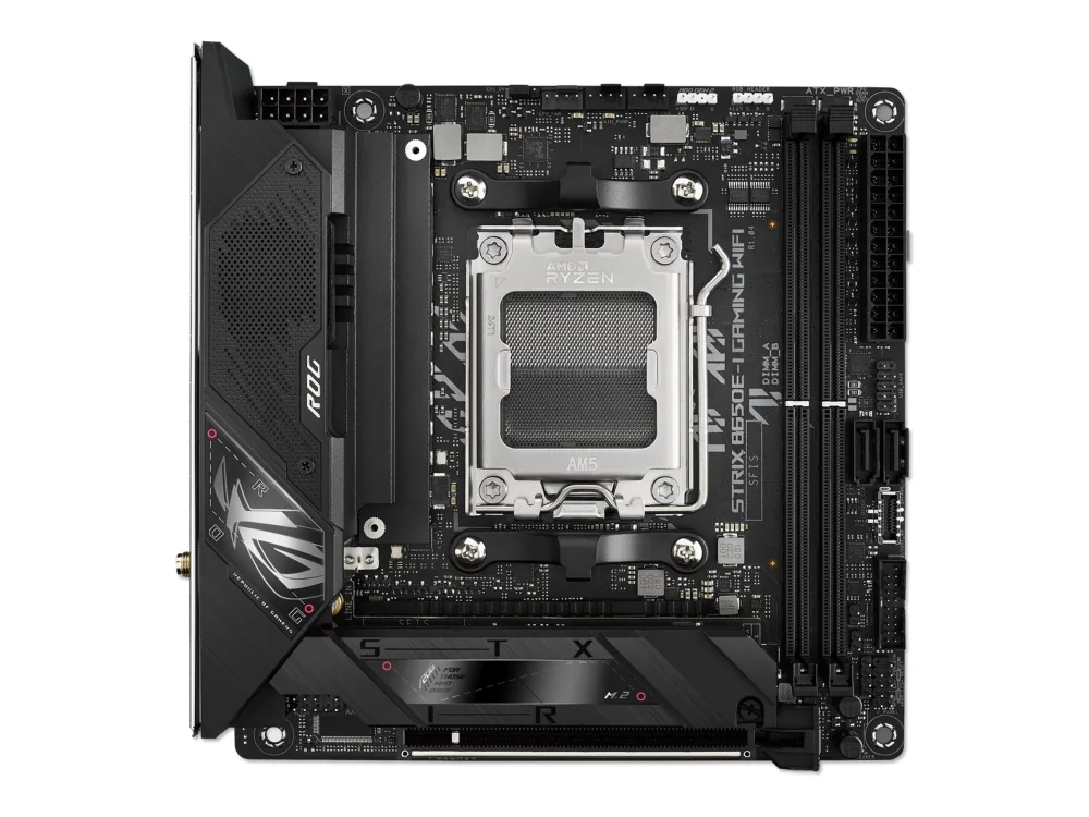 ASUS ROG STRIX B650E-I GAMING WIFI, AMD, Sokkel AM5, AMD Ryzen™ 7, Sokkel AM5, DDR5-SDRAM, 64 GB