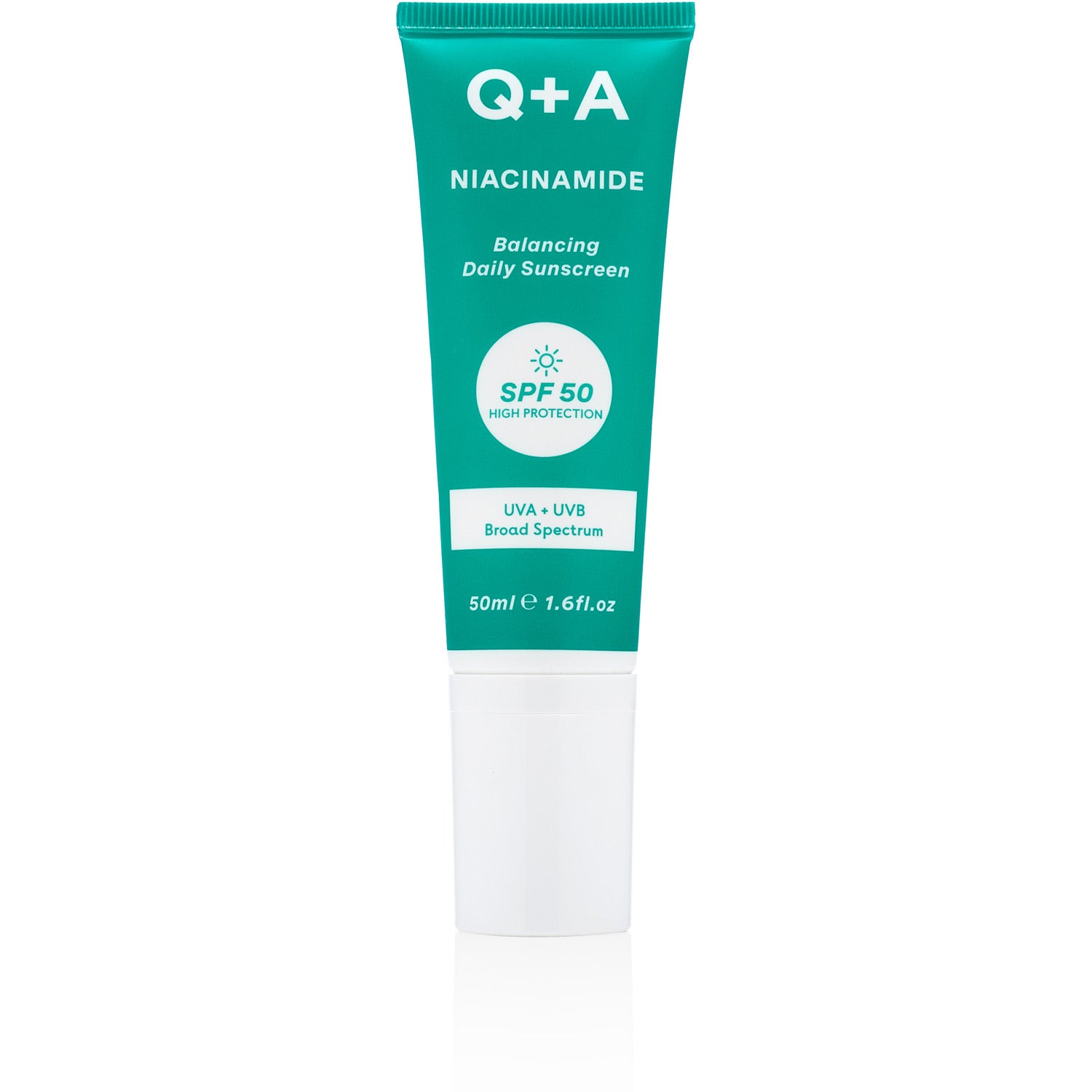 Q+A Niacinamide Balancing Face Sunscreen SPF 50 50 ml