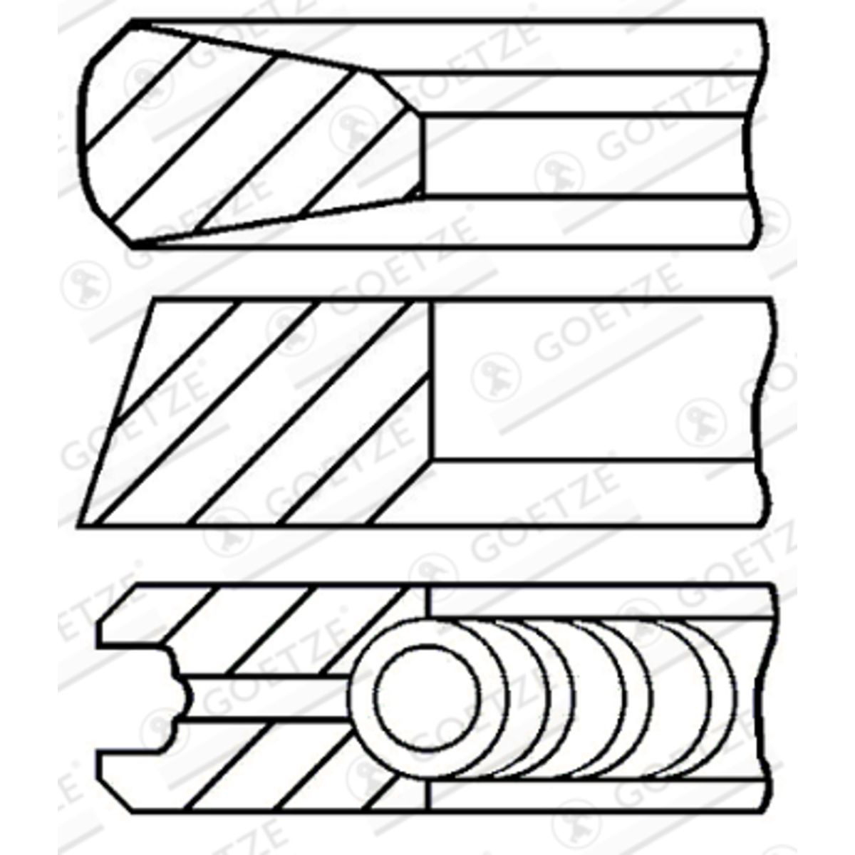Männänrengassarja GOETZE ENGINE 08-142107-00