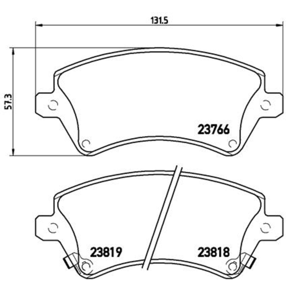 Jarrupalat, levyjarru BREMBO P 83 064