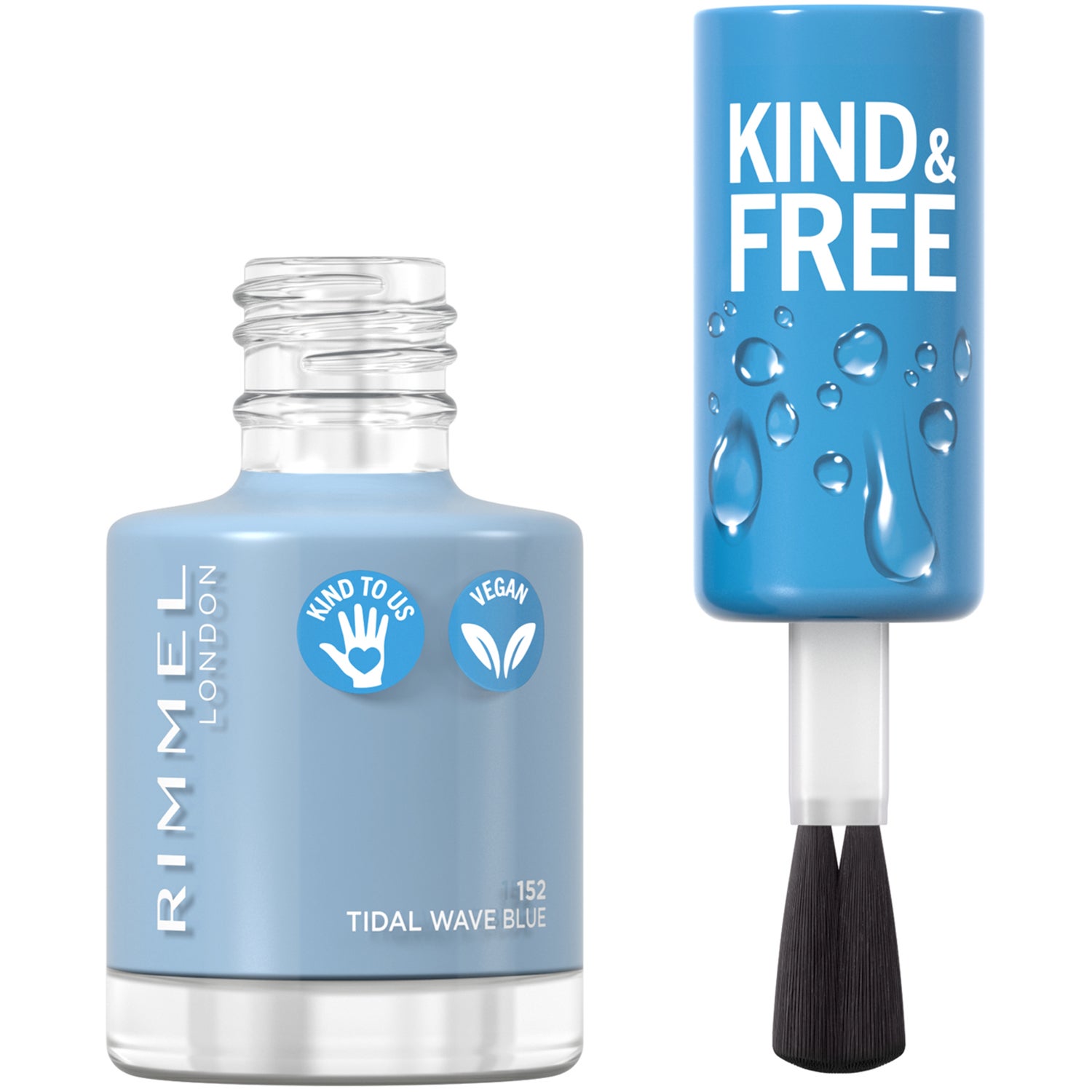 Rimmel London Kind & Free Nail Polish 152 Tidal Wave Blue 8 ml