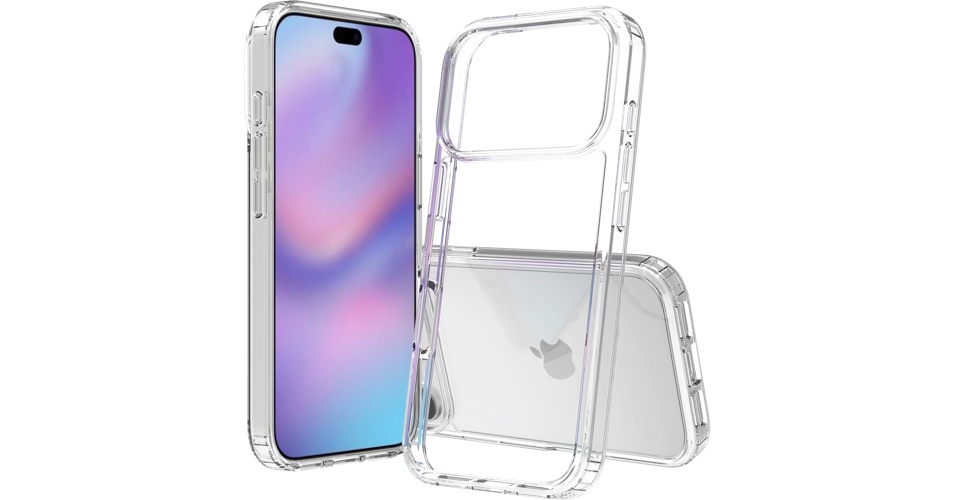 Screenor Bumper. iPhone 17 Pro -suojakuori, Läpinäkyvä