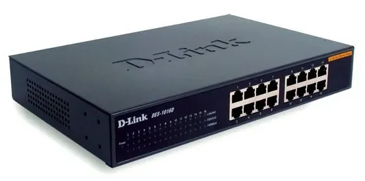D-Link DES-1016D/E - 16-porttinen hallitsematon Fast Ethernet -työpöytäkytkin