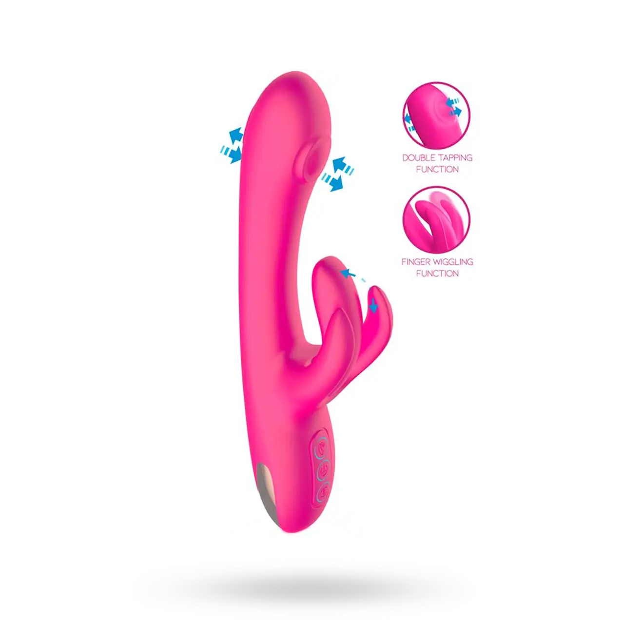 Double Tapping & Finger Wiggling Vibe Jänisvibraattori