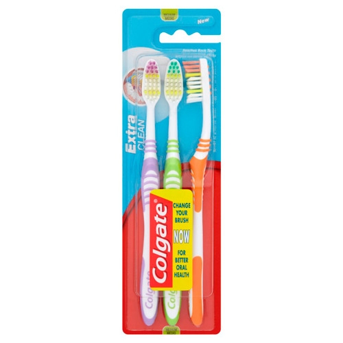 Colgate Extra Clean hammasharja - 3 kpl.