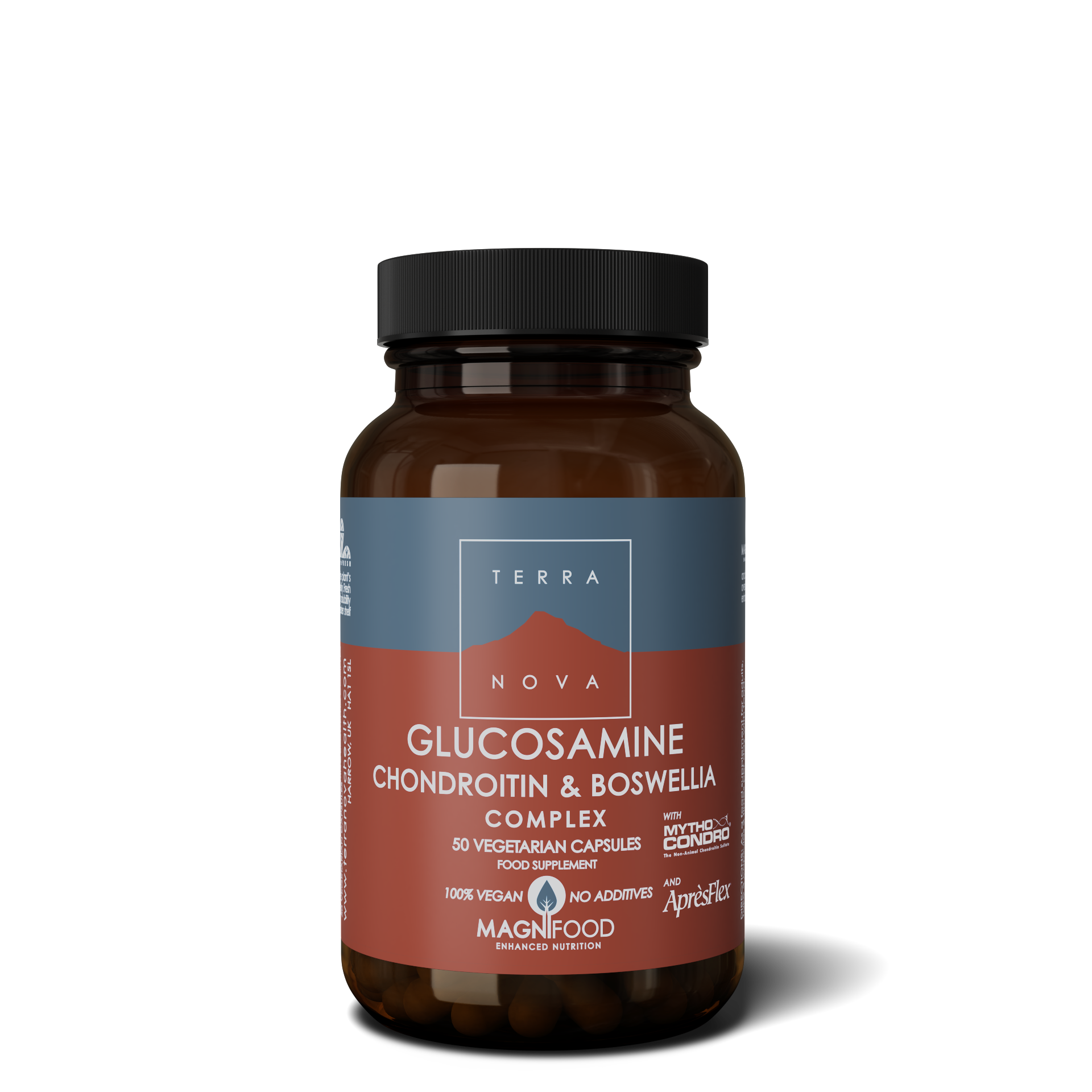 Terranova Glucosamine, Chondroitin & Boswellia Complex, 50 kaps.