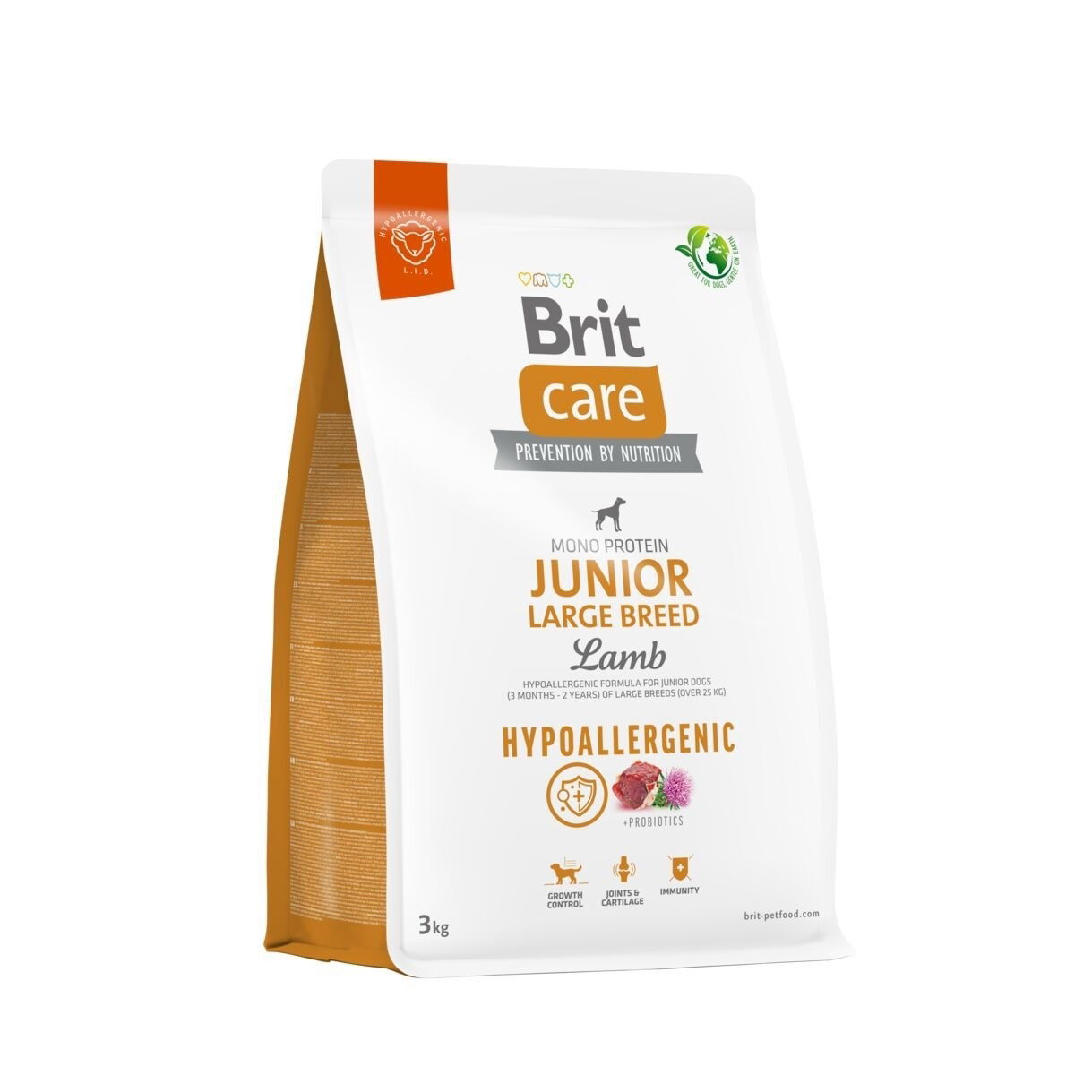 Brit Care Dog Hypoallergenic Junior Large Breed Lamb 3kg