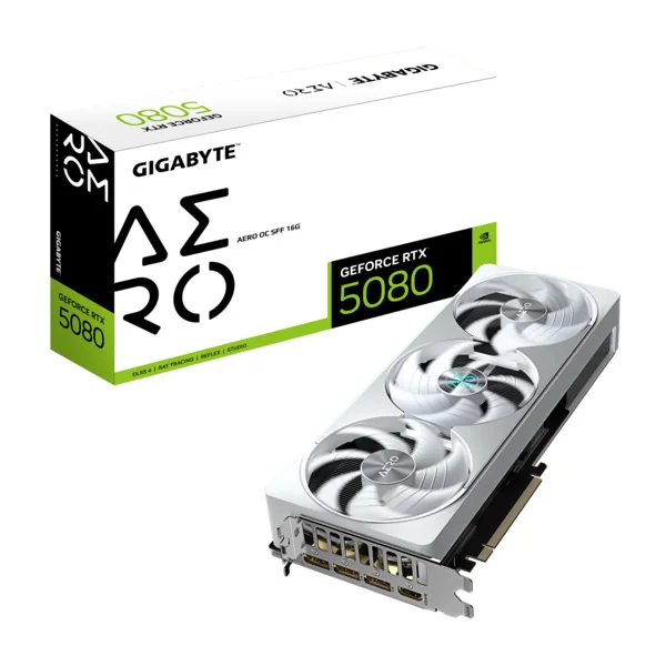 GIGABYTE GeForce RTX 5080 AERO OC - 16GB GDDR7 RAM - Näytönohjaimet