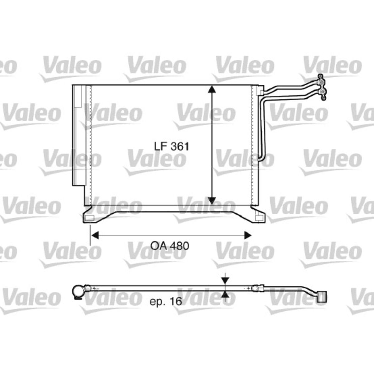 Lauhdutin, ilmastointilaite VALEO 817837