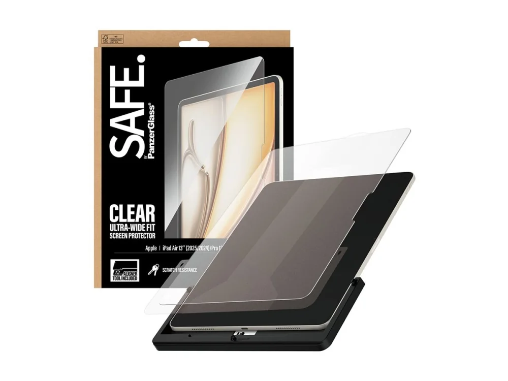 SAFE by PanzerGlass Screen Protector iPad Air 13" (2025-2024) | Pro 13" (2025-2024) | Ultra-Wide Fit w. Fastfit tool