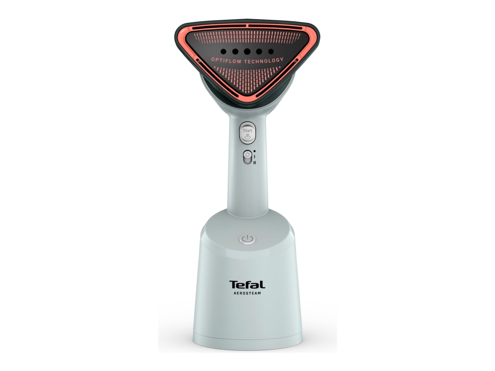 Tefal AeroSteam DT9814F0, Kannettava vaatehöyrystin, 0,1 L, 0,5 min, Valkoinen, Painikkeet, Käsikytkin