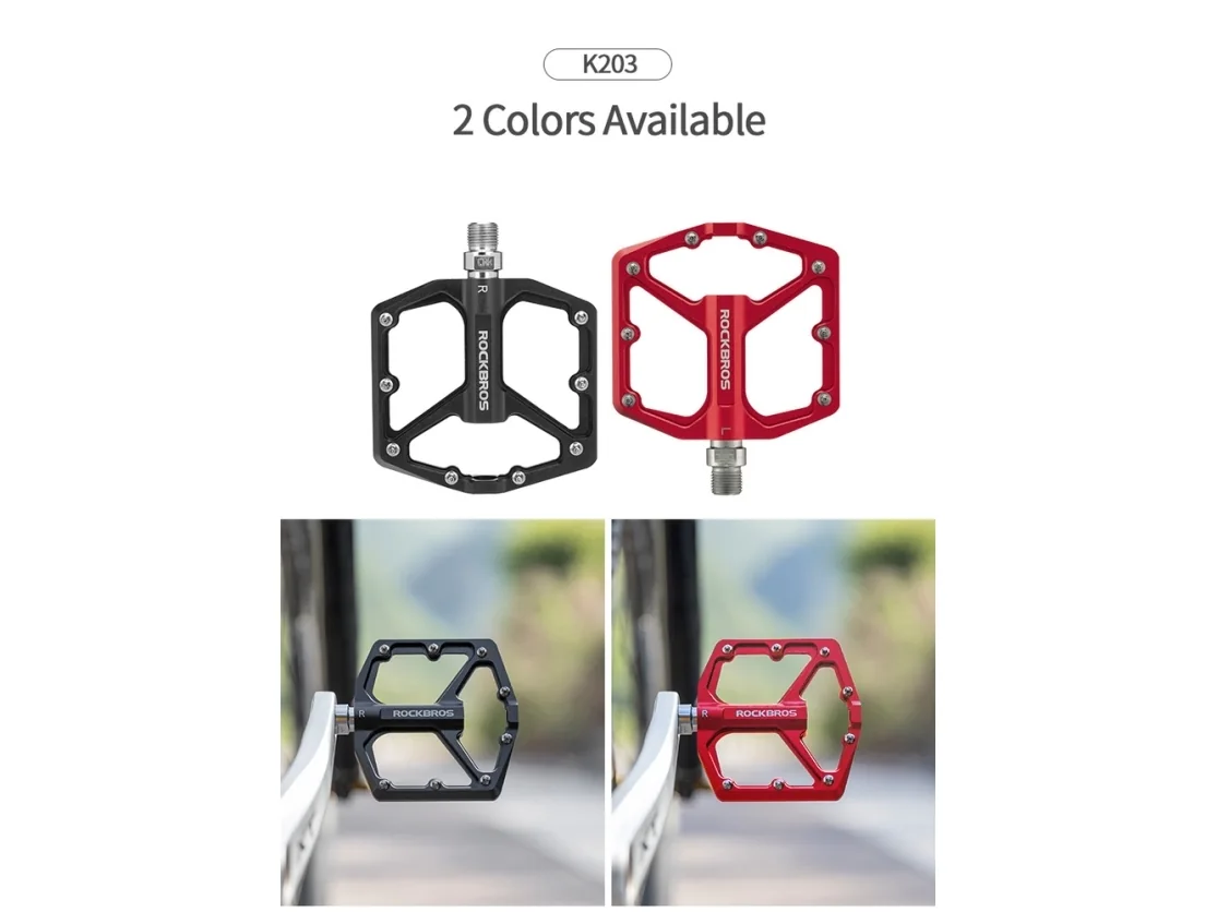 Rockbros K203-BK bicycle pedal set - black