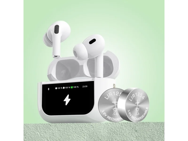 Dudao Kuulokkeet Dudao U19 in-ear TWS langaton Bluetooth 5.3 LED-näytöllä - valkoinen